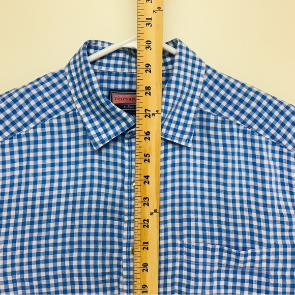 Vineyard Vines 100% linen mens long sleeve button up shirt M - Picture 6 of 8